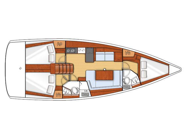 Book yachts online - sailboat - Oceanis 41 - Bolero (sails 2020) - rent