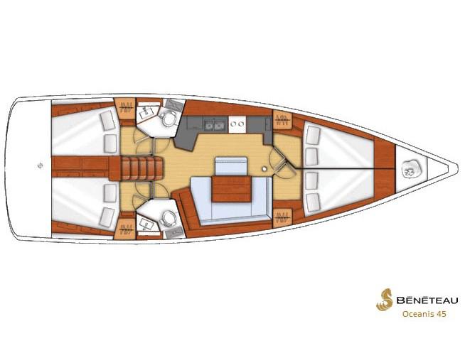 Book yachts online - sailboat - Oceanis 45 - Aida - rent