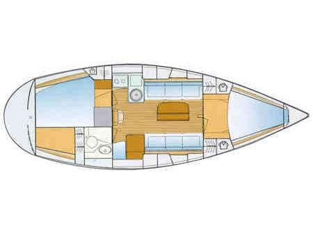 Book yachts online - sailboat - Bavaria 34 Cruiser - Ivi - rent