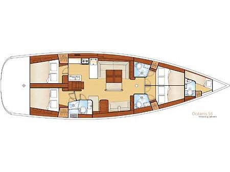 Book yachts online - sailboat - Oceanis 54 - Alex - rent