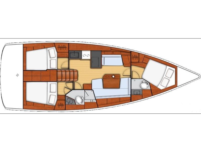 Book yachts online - sailboat - Oceanis 41.1 - Oceanis 41.1 2017 Lef - rent