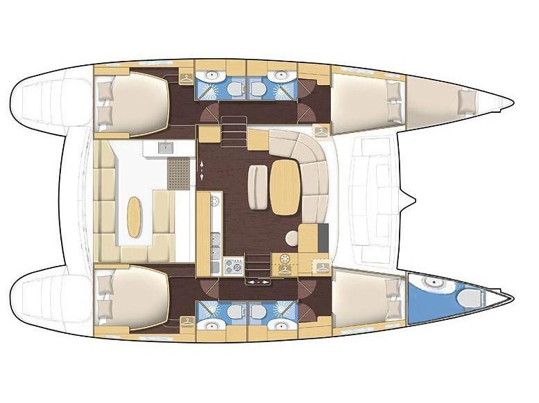 Book yachts online - catamaran - Lagoon 400 S2ipan - 400Athens - rent