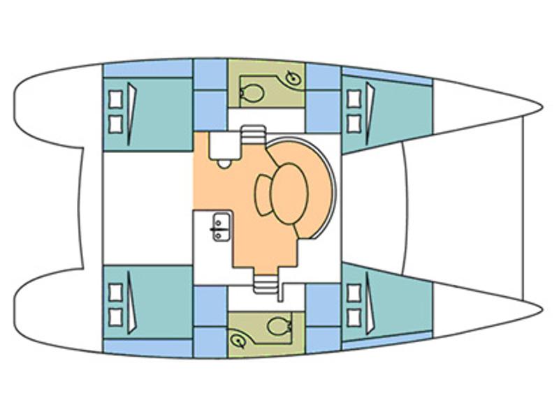 Book yachts online - catamaran - Lagoon 380 - Eschyle - rent