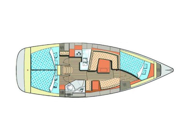 Book yachts online - sailboat - Elan 384 Impression - LISSA - rent