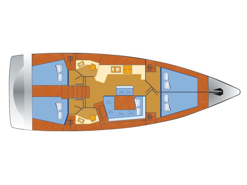 Book yachts online - sailboat - Oceanis 45 - Kiki - rent