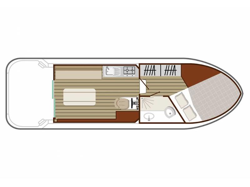 Book yachts online - motorboat - Sedan 800 - GUETIN FR - rent