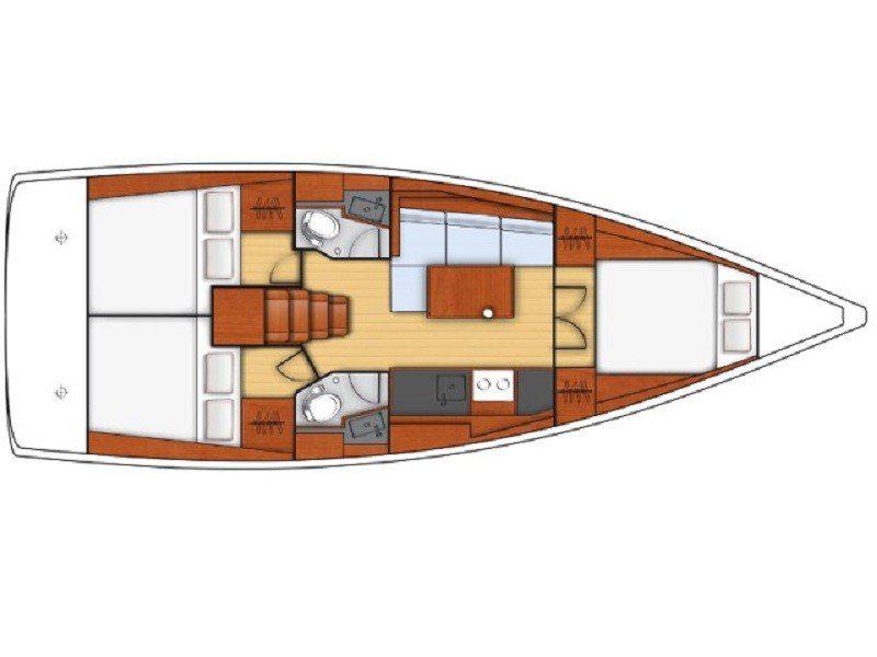 Book yachts online - sailboat - Oceanis 38.1 - Rania - rent