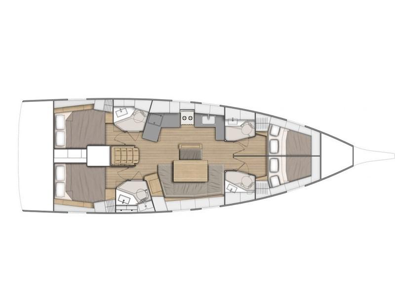 Book yachts online - sailboat - Oceanis 46.1 - LFK-461 - rent