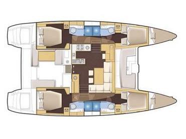 Book yachts online - catamaran - Lagoon 450 - Baccarat - (A/C - Generator - Refit 2021) - rent