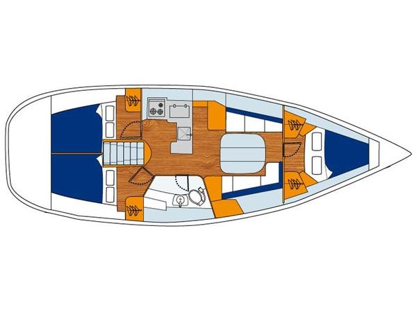 Book yachts online - sailboat - Oceanis 373 - Liberte - rent
