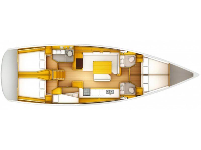 Book yachts online - sailboat - Sun Odyssey 519 - Kalos - Standard line - rent
