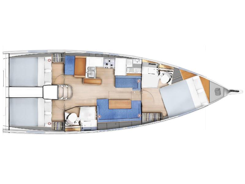 Book yachts online - sailboat - Sun Odyssey 410 - AVRA - rent