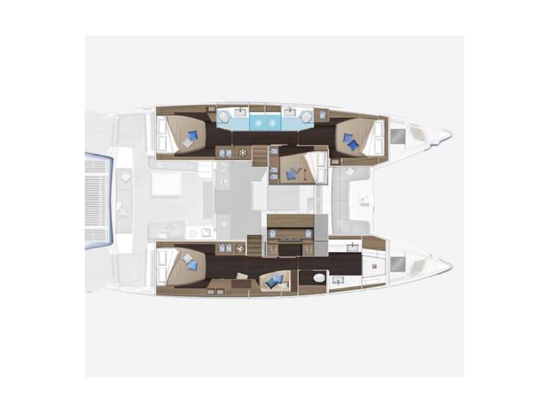 Book yachts online - catamaran - Lagoon 51 - owner version - SERENDIPITY - rent