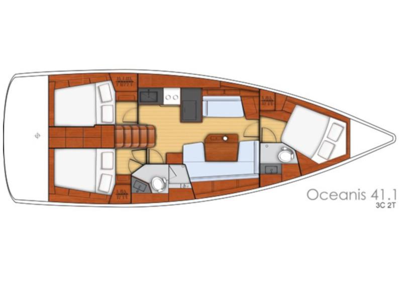 Book yachts online - sailboat - Oceanis 41.1 - Sail Rigel - rent