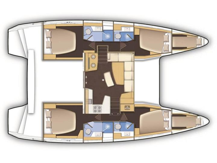 Book yachts online - catamaran - Lagoon 42 - Sail Adasu - rent