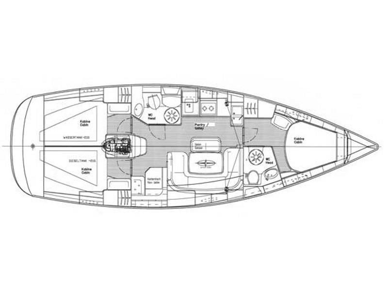 Book yachts online - sailboat - Bavaria 39 Cruiser - EC- 39B-06-G - rent