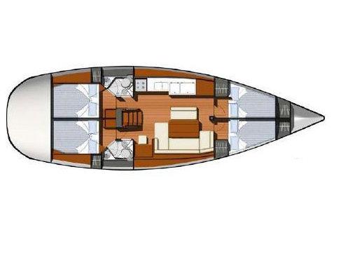 Book yachts online - sailboat - Sun Odyssey 44i - EC- 44I-10-G - rent