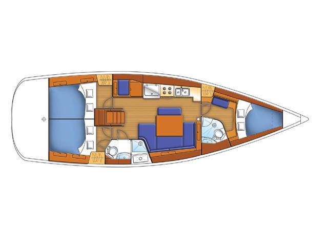 Book yachts online - sailboat - Oceanis 43/4 cbs - EC -434-09-G - rent