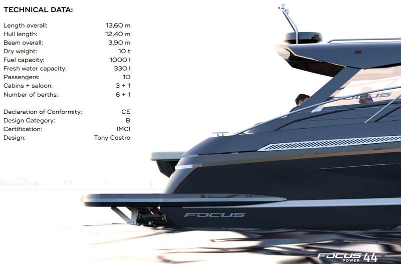 Book yachts online - motorboat - Focus Power 44 Hard Top - GTX - rent