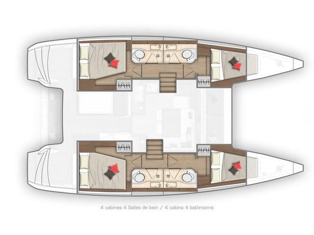 Book yachts online - catamaran - Lagoon 40 - L AVVENTURA - rent