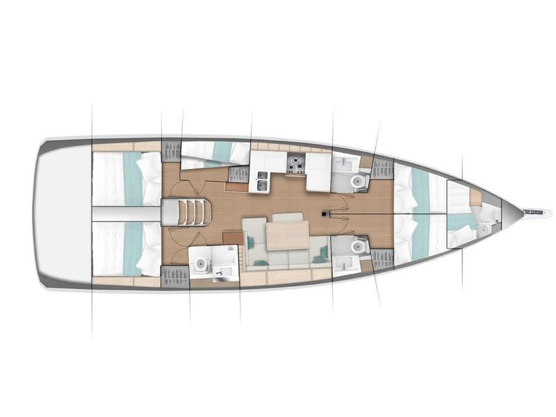 Book yachts online - sailboat - Sun Odyssey 490 - QUEENS OF UTRECHT - rent