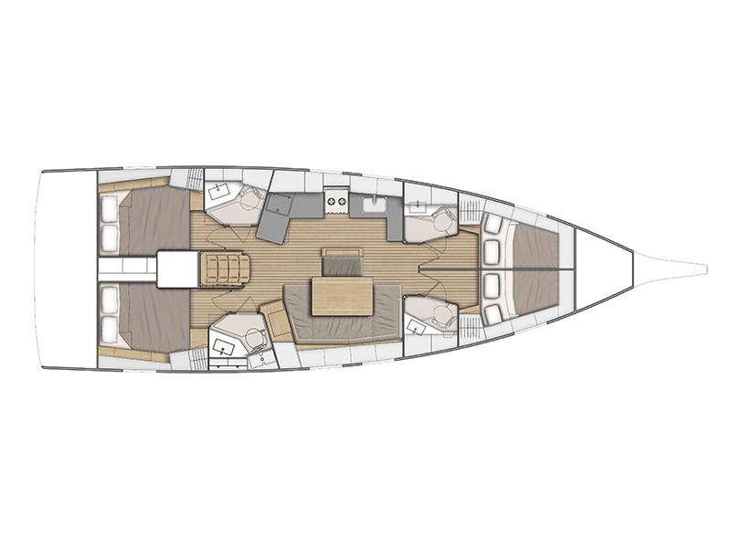 Book yachts online - sailboat - Oceanis 46.1 - ZIA - rent