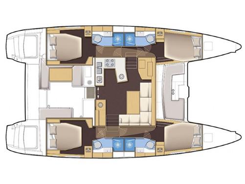 Book yachts online - catamaran - Lagoon 450  Flybridge - Aeolian Dream - rent