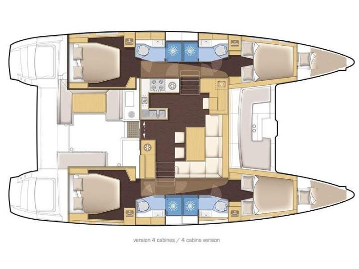 Book yachts online - catamaran - Lagoon 450 F - Endurance | A/C generator watermaker - rent