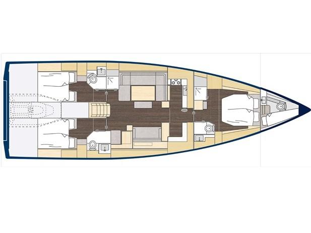 Book yachts online - sailboat - Bavaria C57 Style - Pinot Blanc - rent