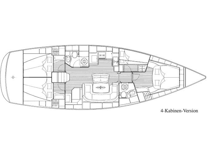 Book yachts online - sailboat - Bavaria 46 Cruiser - Lila - rent