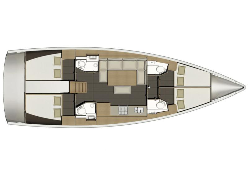 Book yachts online - sailboat - Dufour 460 Grand Large - Avior - rent