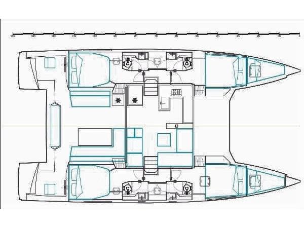 Book yachts online - catamaran - Nautitech 46 Fly - Margeo XIII (A/C - Generator - Water Maker) - rent