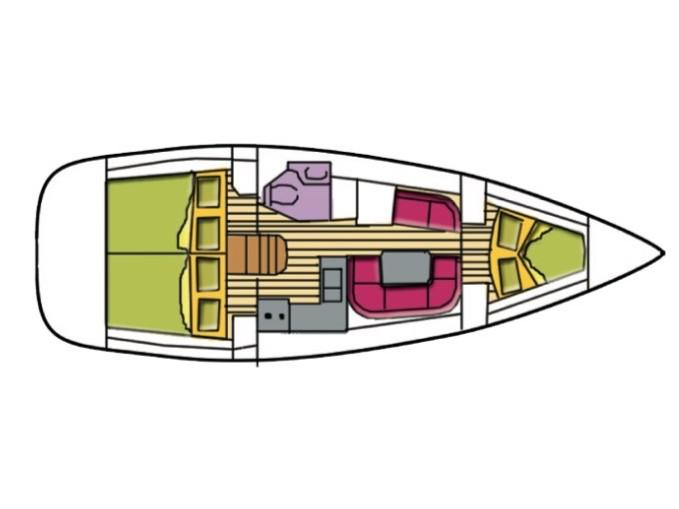 Book yachts online - sailboat - Sun Odyssey 36i - Lyra - rent