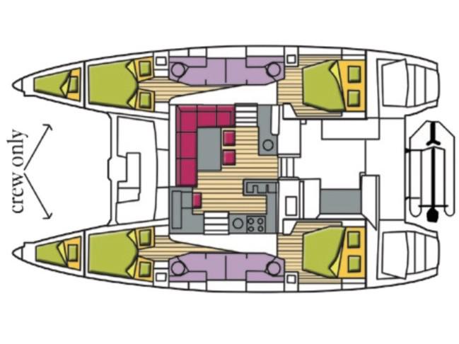 Book yachts online - catamaran - Lagoon 450F - Cor Caroli (A/C, WM, Generator, Inverter) - rent