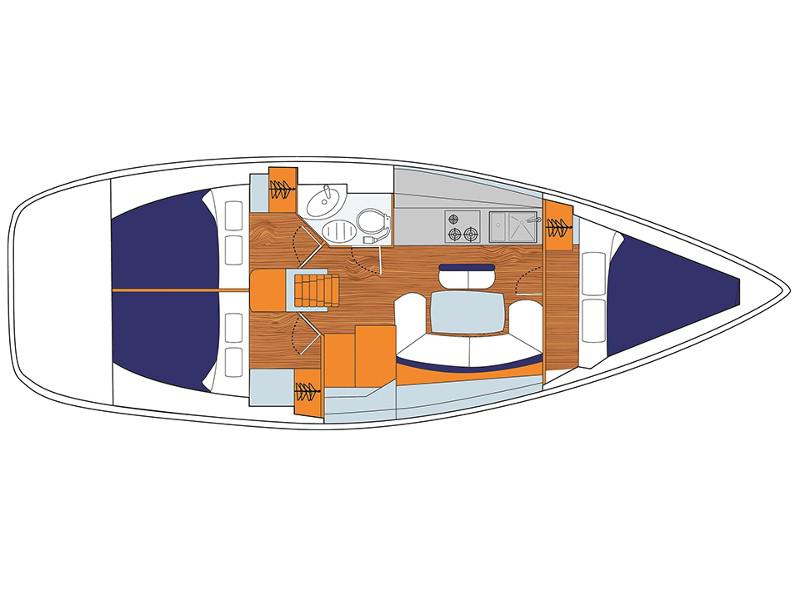 Book yachts online - sailboat - Sunsail 38 - Sunsail 38 (2018) - rent