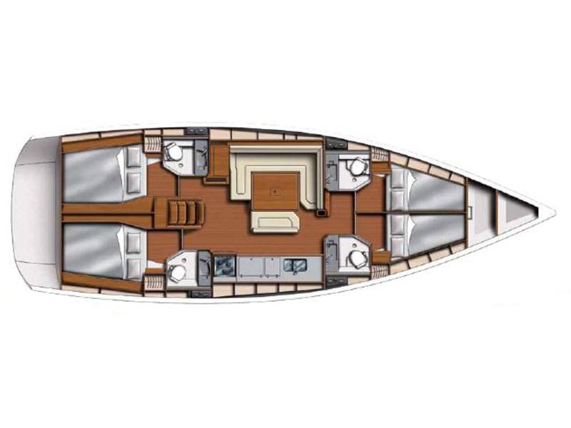 Book yachts online - sailboat - Sunsail 47 - Sunsail 47 (2019) - rent