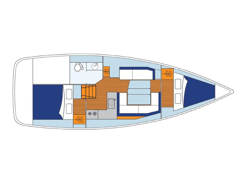 Book yachts online - sailboat - Sunsail 34- 2/1 - Sunsail 34- 2/1 (2019) - rent