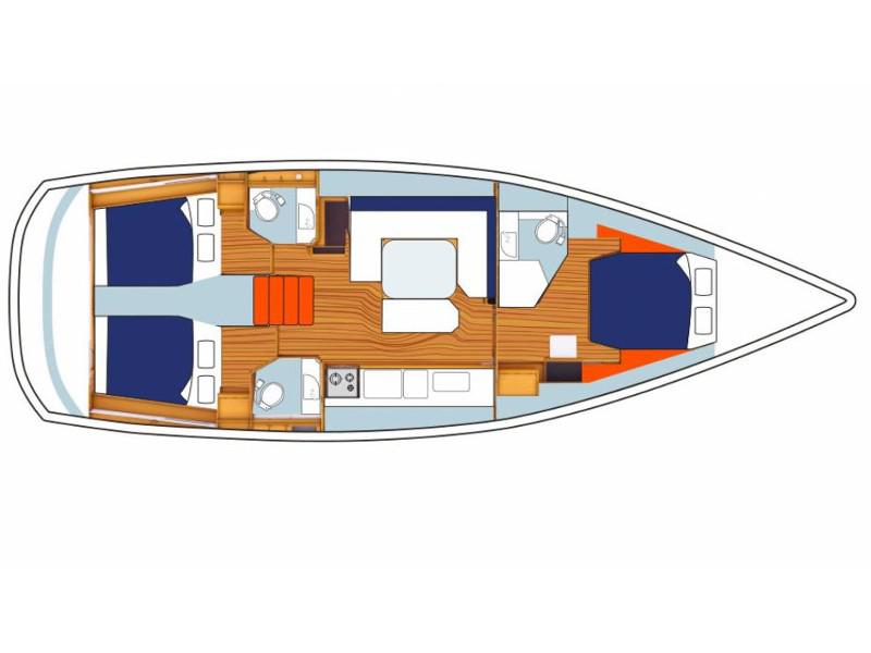 Book yachts online - sailboat - Sunsail 47/3 - Sunsail 47/3 (2019) - rent