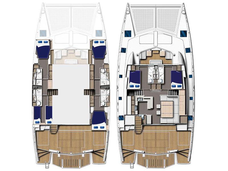 Book yachts online - catamaran - Moorings 5800 - Moorings 5800 (2019) - rent