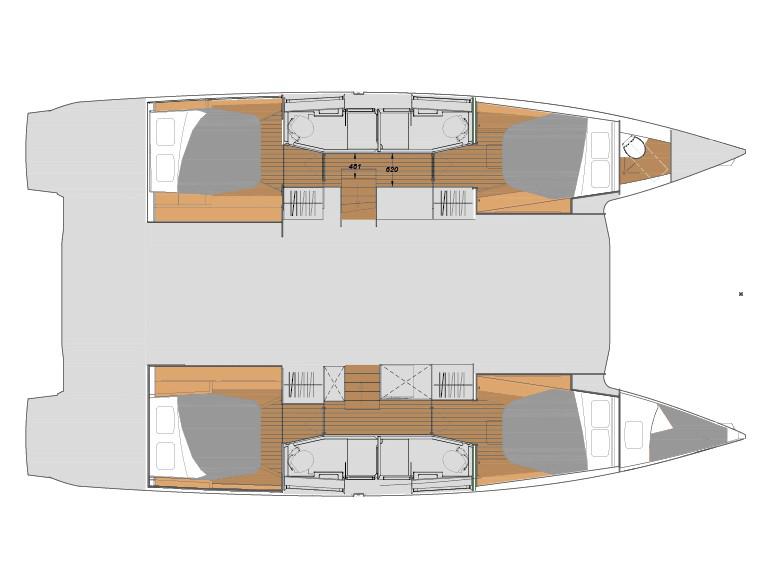 Book yachts online - catamaran - Elba 45 - Jasmine | A/C, Gen, Water-maker, 12 pax - rent