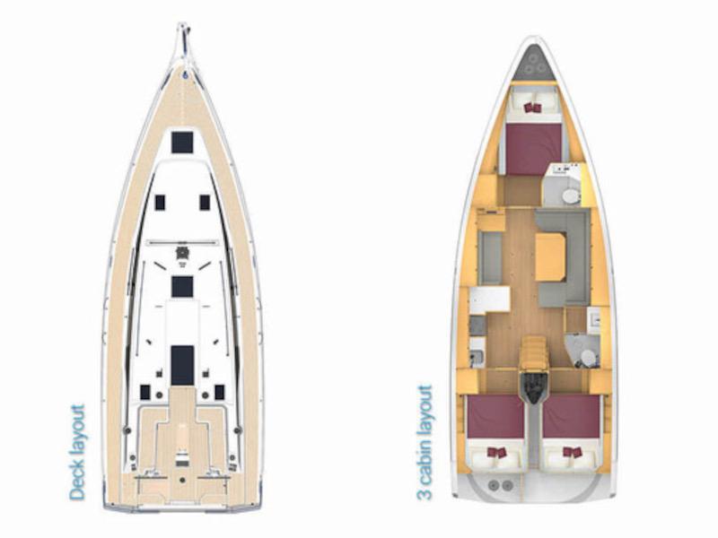 Book yachts online - sailboat - Bavaria C42 - Karpouzi | A/C, Bow Thruster, Full teak deck - rent