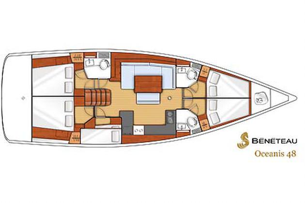 Book yachts online - sailboat - Oceanis 48 - Nabucco - rent