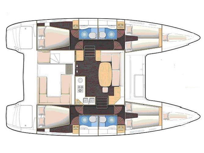 Book yachts online - catamaran - Lagoon 400 S2 - L400-16-B - rent