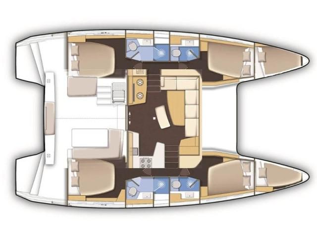 Book yachts online - catamaran - Lagoon 42 - L42-17 - rent