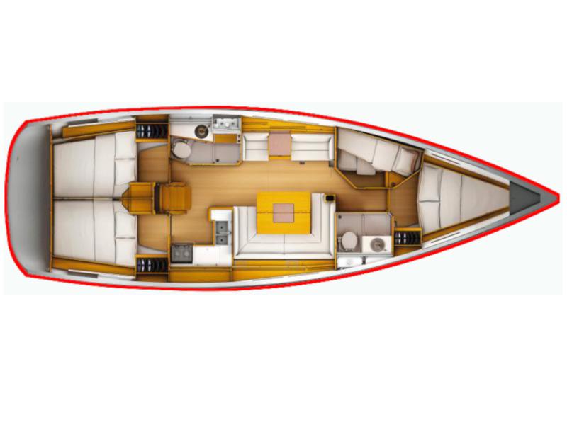 Book yachts online - sailboat - Sun Odyssey 449 - Birbona - rent