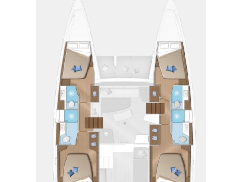 Book yachts online - catamaran - Lagoon 42 - Sea Wolf - rent