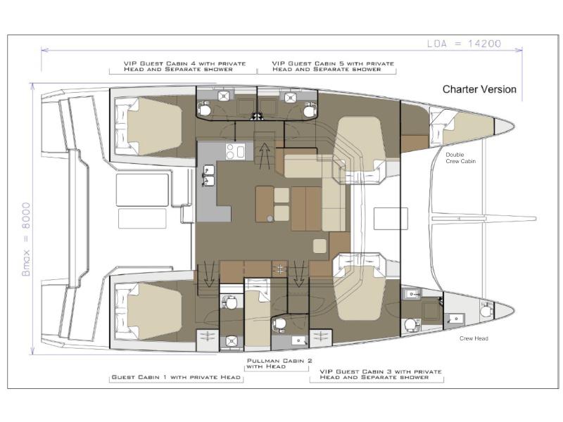 Book yachts online - catamaran - Dufour 48 Catamaran - PAX - rent