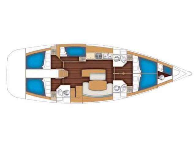 Book yachts online - sailboat - Beneteau Cyclades 50.5 - Christina (Refit 2021) (Pax 12)  - rent