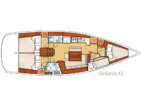 Book yachts online - sailboat - Oceanis 43 - Aias - rent