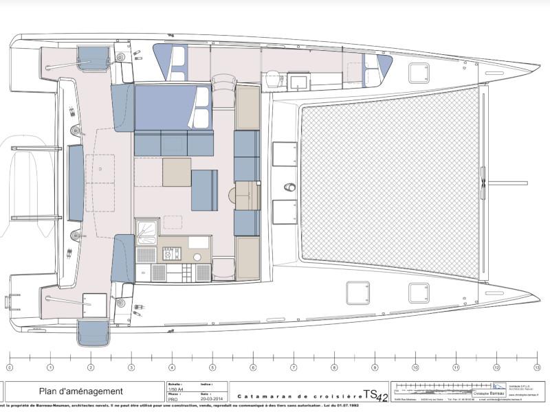 Book yachts online - catamaran - TS 42 - CASTOR - rent